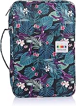 SUMTree Trousse de Crayon de Couleur pour 300 Crayons ou 204 Feutres Grande Capacité Sac à Crayons pour l'école et Bureau avec Grande Capacité (Feuilles de Bambou)
