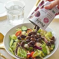 Vista 15 de Poshi Olives + Veggies Variedad de aceitunas enteras sin hueso de 4 sabores Poshi 4 sabores Vegano, Kosher, sin gluten + Snacks saludables