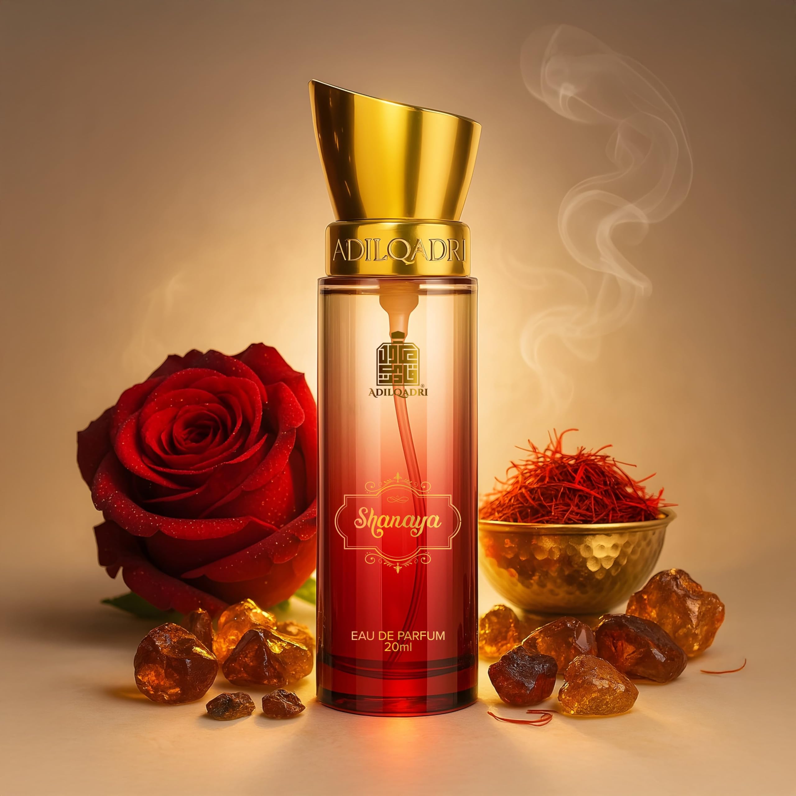 Adilqadri Shanaya Perfume for Men & Women | Arabic & French Blend | Long-Lasting Eau De Parfum with Chocolate, Amber & Woody Notes | Ideal Gift for Him & Her | 20ML Luxury Fragrance
