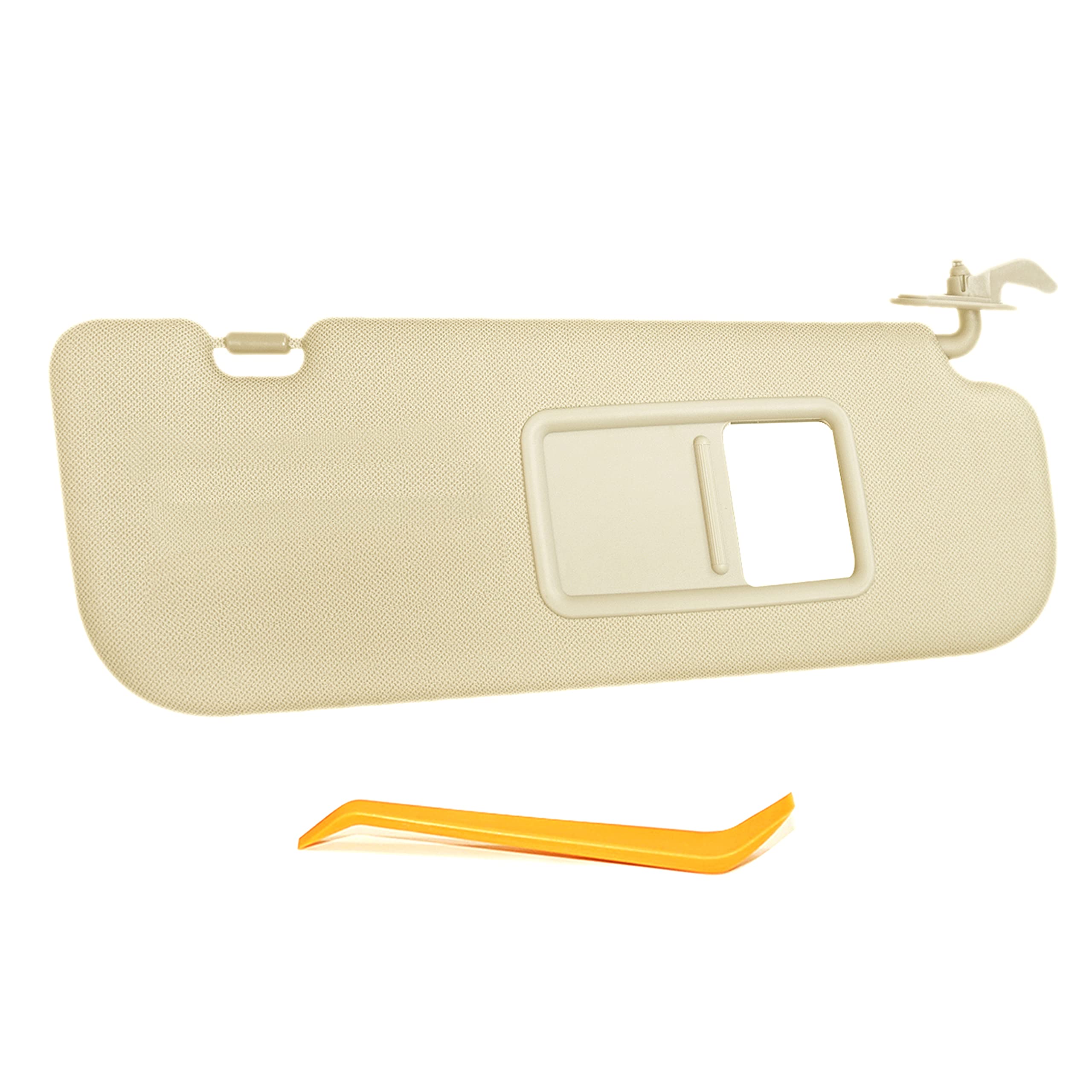SENSHINE Right Passenger Side Sun Visor for Hyundai Elantra 2011 2012 2013 2014 2015 Avante MD, Replacement Assembly 852103X000TX, Beige