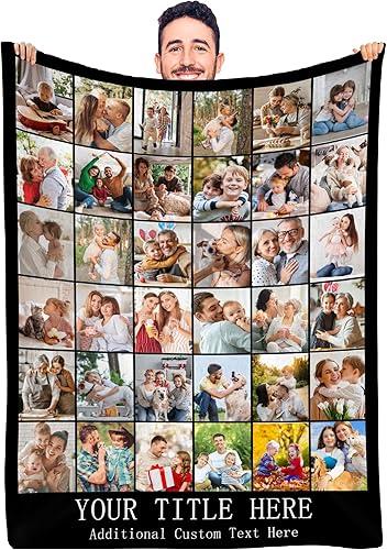 Miniatura 1 de Manta de fotos personalizada para álbum de fotos familiar, regalos de cumpleaños, regalos de graduación, regalos de boda