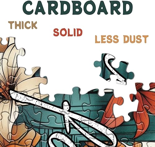 Miniatura 3 de Rompecabezas de cruz de flores vintage para adultos, 1000 piezas, rompecabezas florales religiosos cristianos, bonitos rompecabezas de arte católico