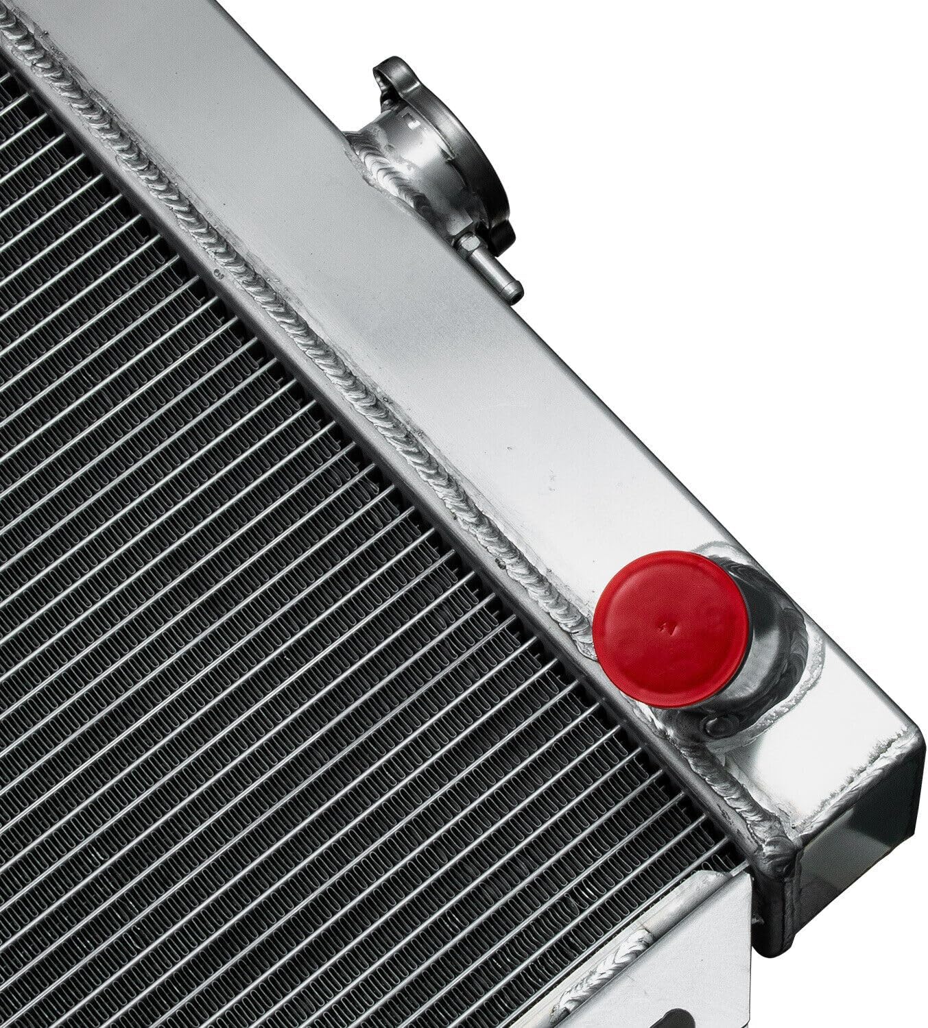 Aluminum Radiator Fit for 1955-1957 1966 Ford Thunderbird T-Bird TBird 4.8L 5.1L V8 4 Row Core Radiator 55 56 Thunderbird Radiators