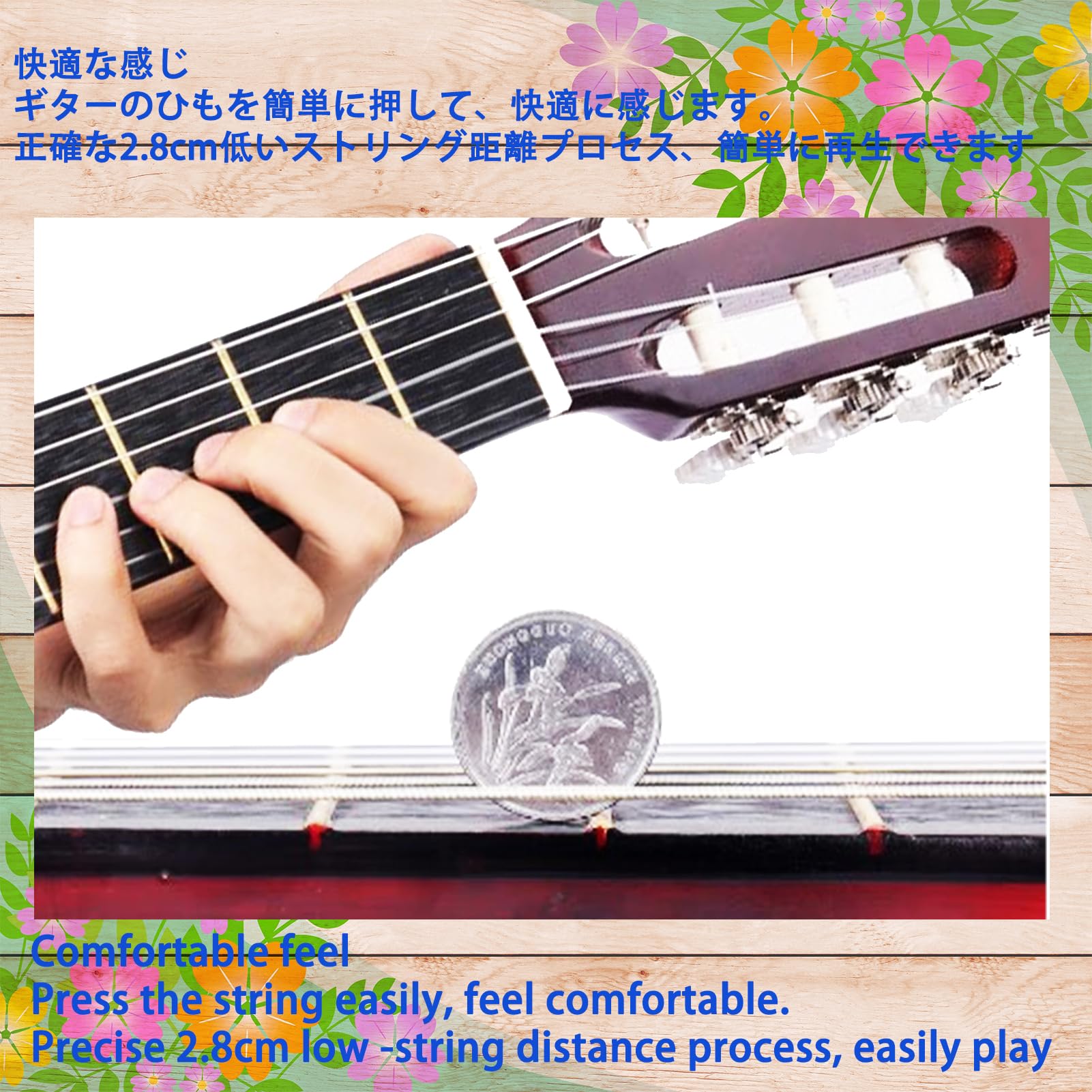 Amazon | Aryari ミニギター 白 アコギ 小学生 ギター クラシック