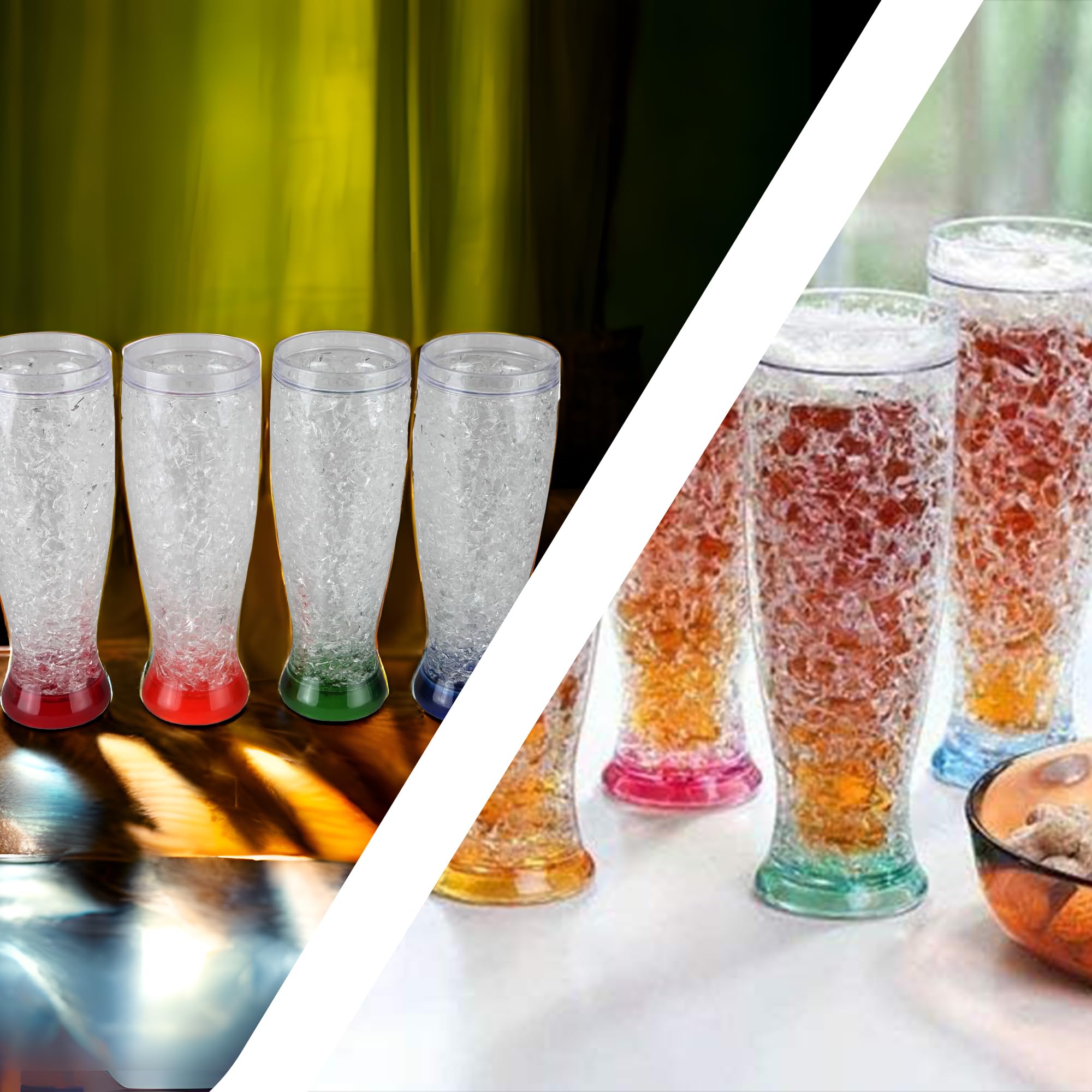 Amazon.co.jp: Lily's Home 16オンス フリーザービールジョッキ