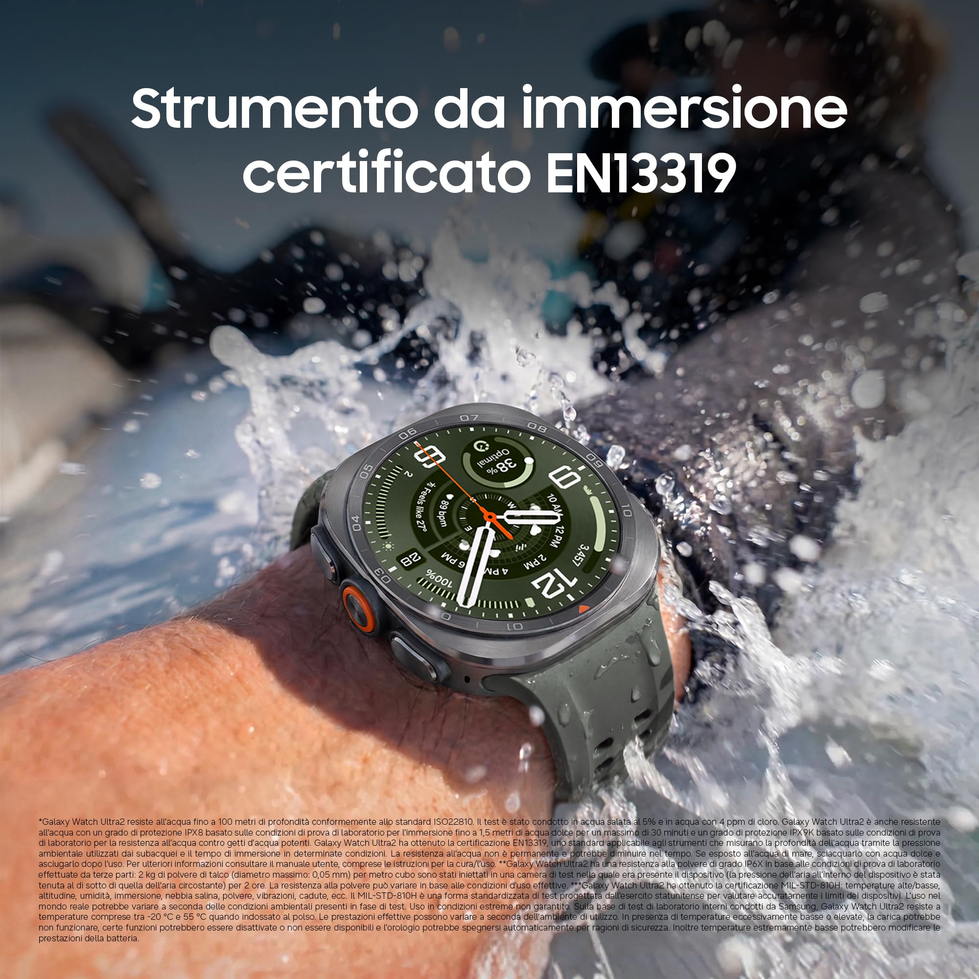 Samsung Galaxy Watch Ultra2, 47mm, Titanium Gray, LTE [Versione Italiana] | Design Resistente, 800mAh, IP69K, Luminosità 5000nit, Trail Run, Diving,10 ATM, SOS, Punteggio Energetico, Benessere Cardiaco