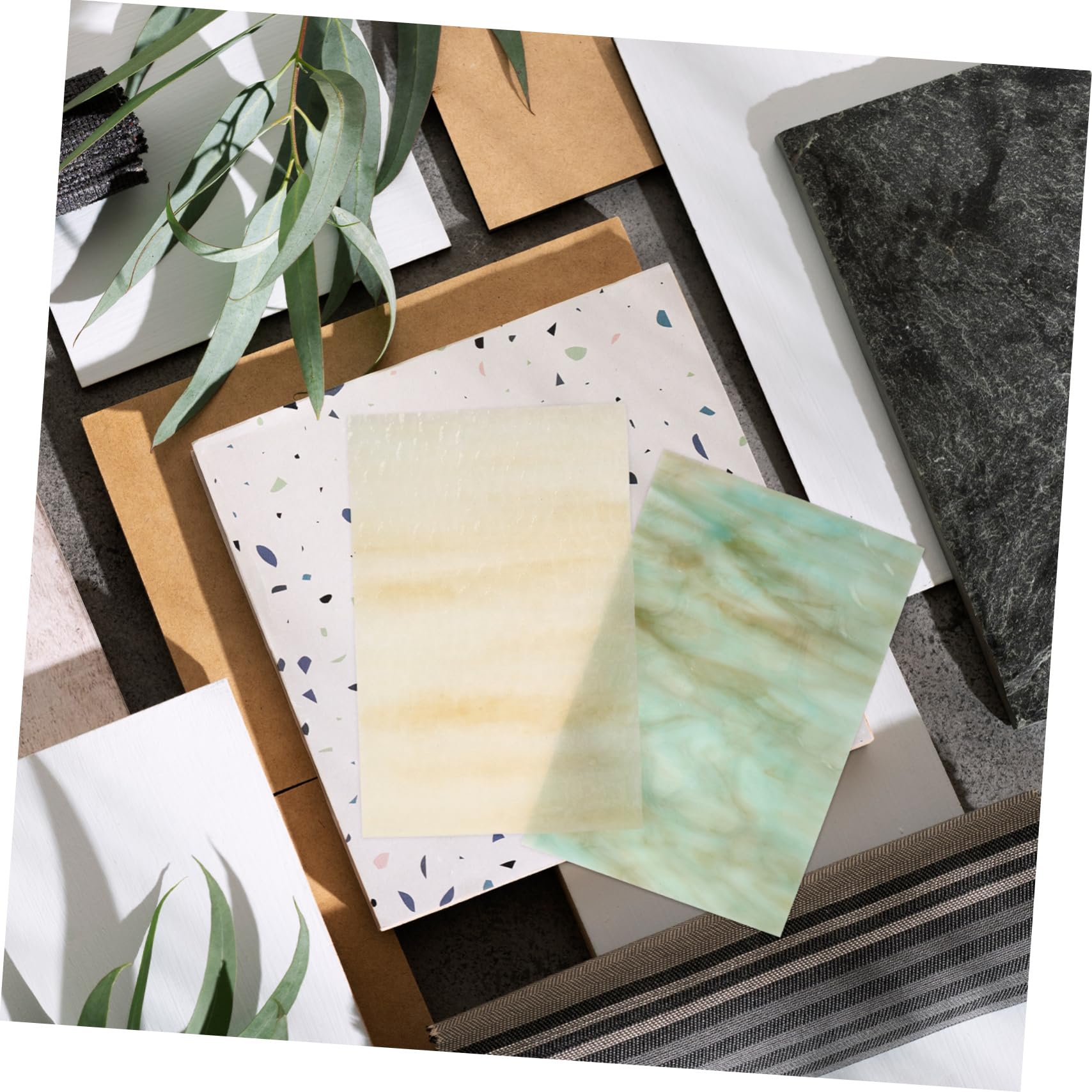 Didiseaon 2pezzi Vetro Texture Ondulata per Mosaico Fai da Te Forniture Artigianali in Vetro Decorazioni per Casa e Ufficio Piastrelle Uniche