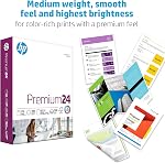 HP Printer Paper 8.5x11 Premium 24 lb 1 Ream 100 Bright Made in USA FSC Certified Copy paper HP Compatible115300C