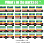 150 Pack Resistance Bands Set Bulk for Gym Members Sports Class Student Gift 5 Pieces Each with Storage and Carry Bag Grade Elastic Bands