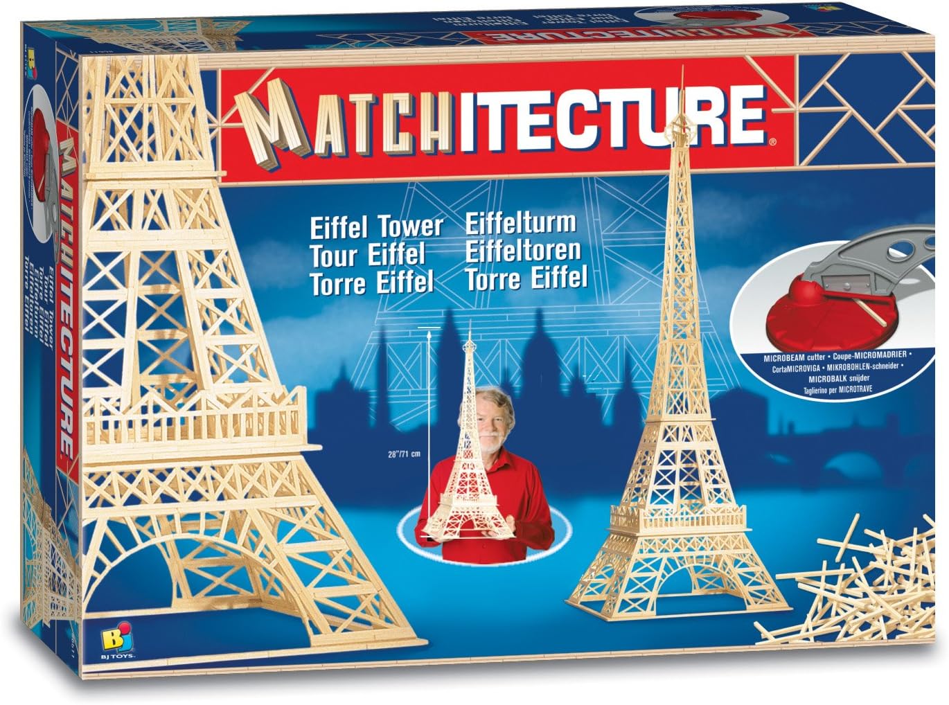 Matchitecture - Eiffel Tower Toy, Blue