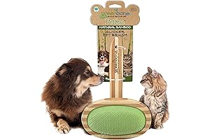 Petspa Slicker Brush: All-Natural Bamboo Pet Grooming Essential