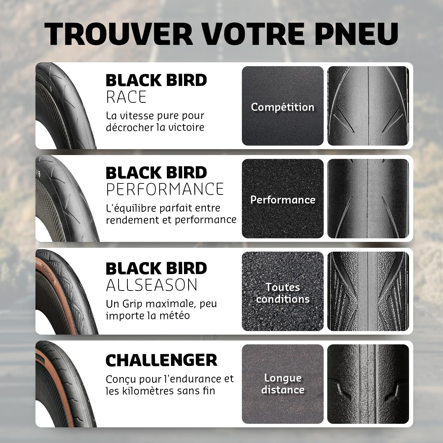 Amazon | ハッチンソン(Hutchinson) クリンチャータイヤ BLACKBIRD