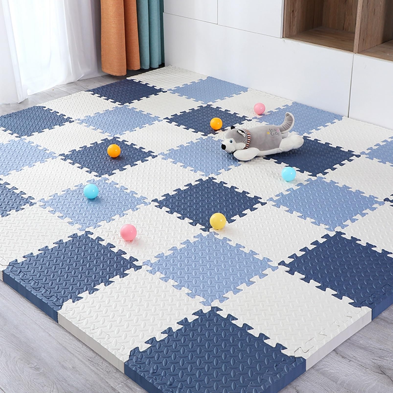 Amazon.co.jp: ジョイントマット こども用 カーペット 30*1.2*16