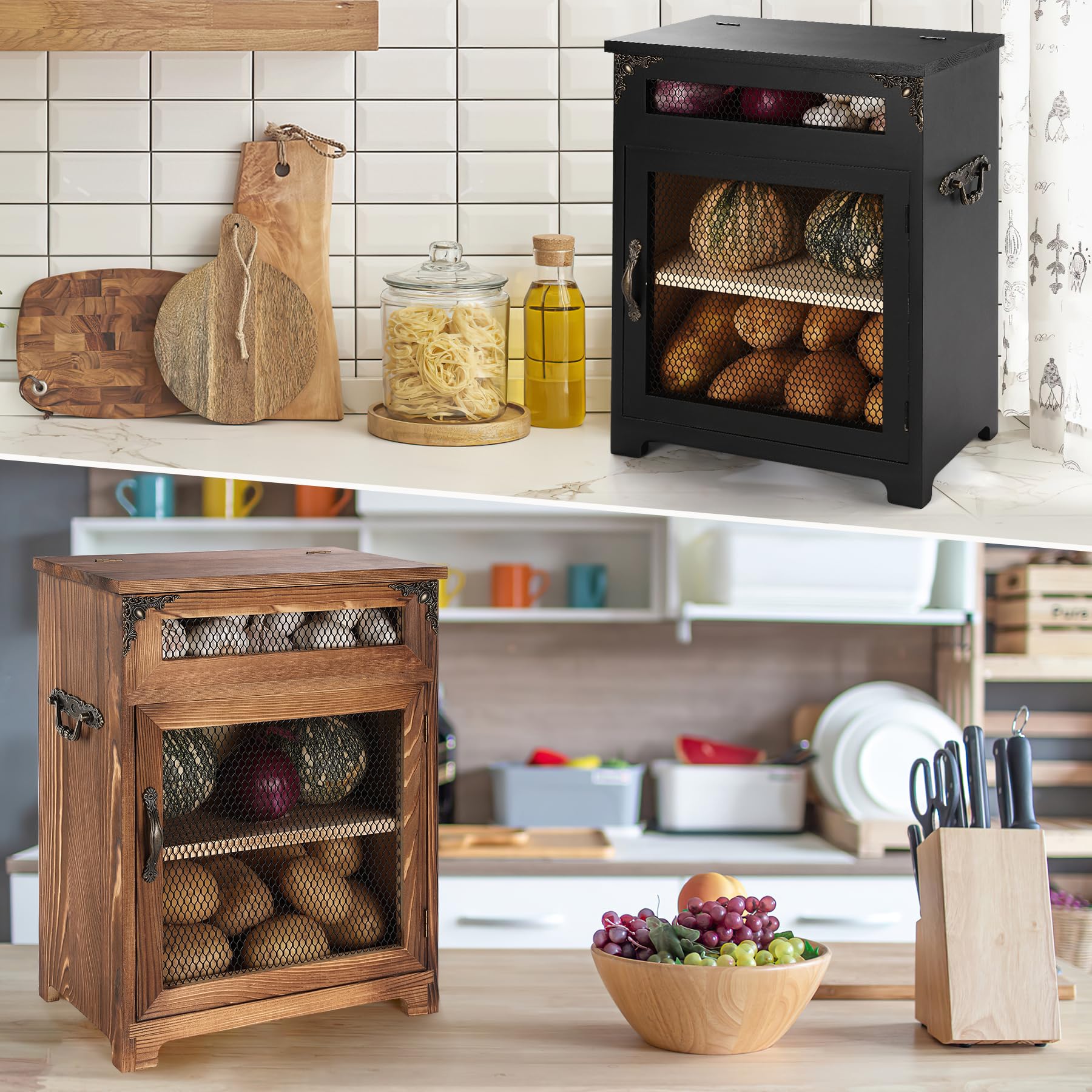 Las Mejores Ofertas En Cubo De Patata De Madera Indiana Contenedores De Almacenamiento Para El Hogar Y Canastas | EBay