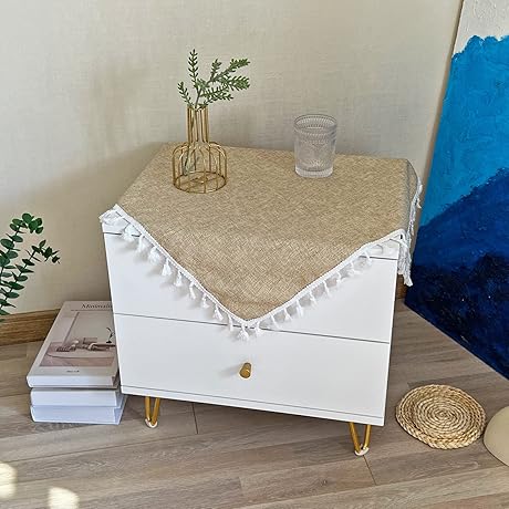 Solid Color Living Room Table Cloth 24 x 24 Inch