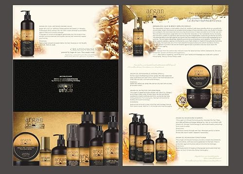 Miniatura 3 de Juego de champú y acondicionador de aceite de argán marroquí (2 x 33 onzas) Ultra hidratante e hidratante, calidad de salón para hombres y mujeres,