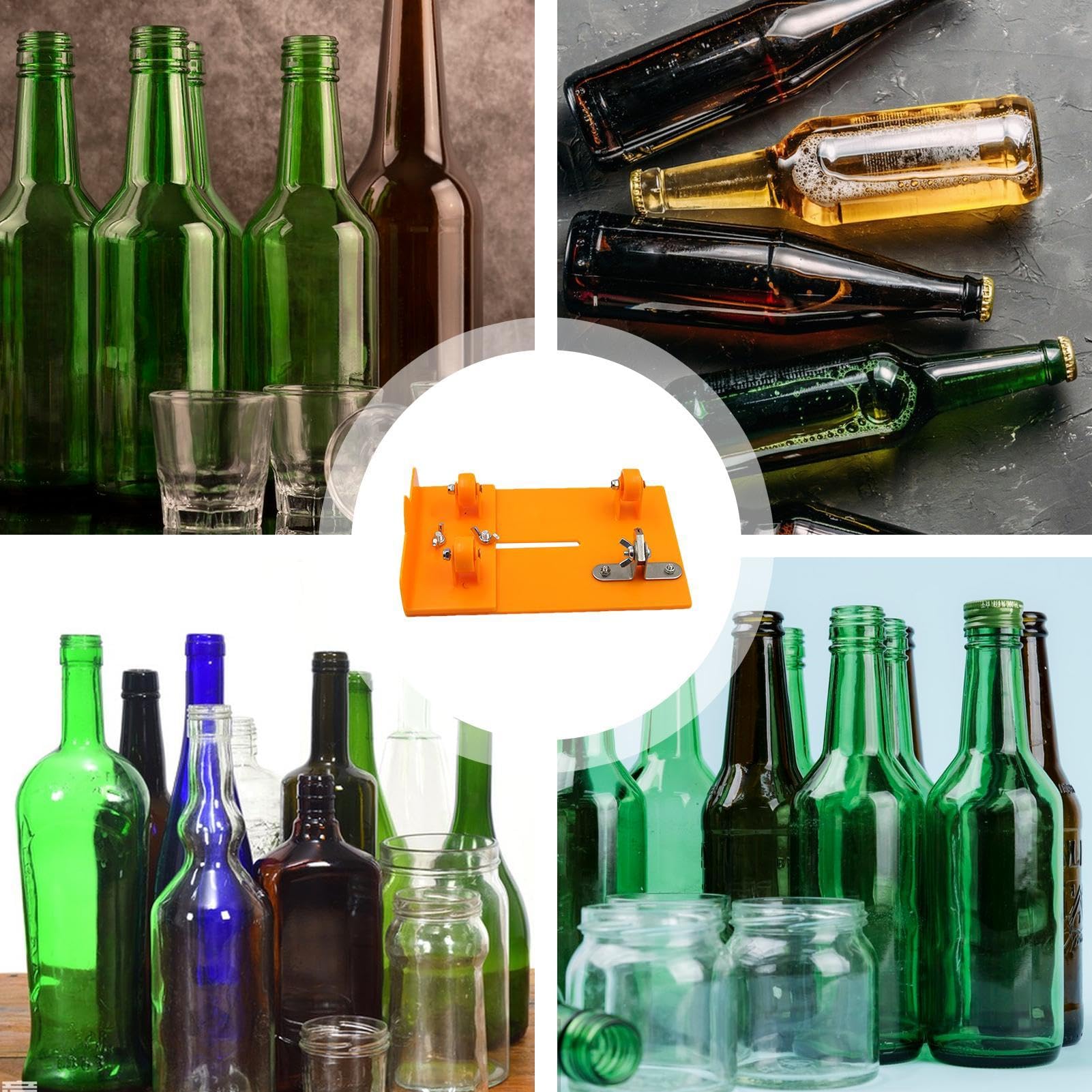 Strumento per tagliare bottiglie di birra, taglierino per bottiglie di vetro | Tagliavetro creativo - Taglierina precisa per bottiglie di birra e vino, utensile da taglio per bottiglie rotonde Strumen