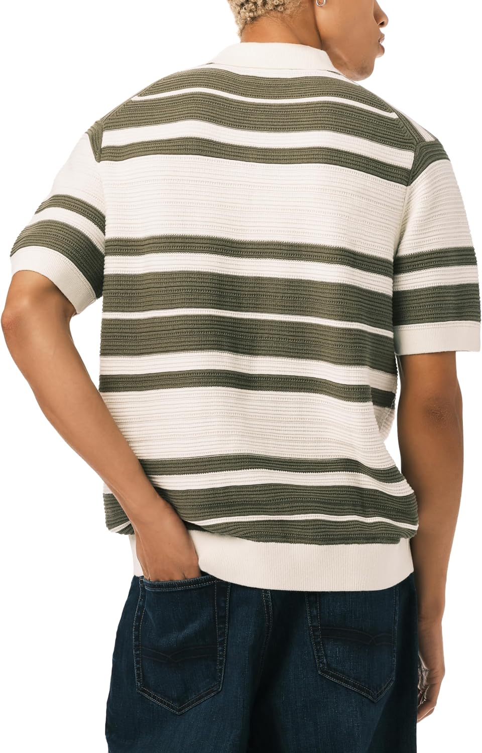Buffalo David Bitton Men's Short Sleeve Sweater Knit Polo