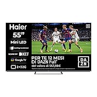 Haier QD MiniLED 4K UHD H55M80FUX - 55", Smart TV