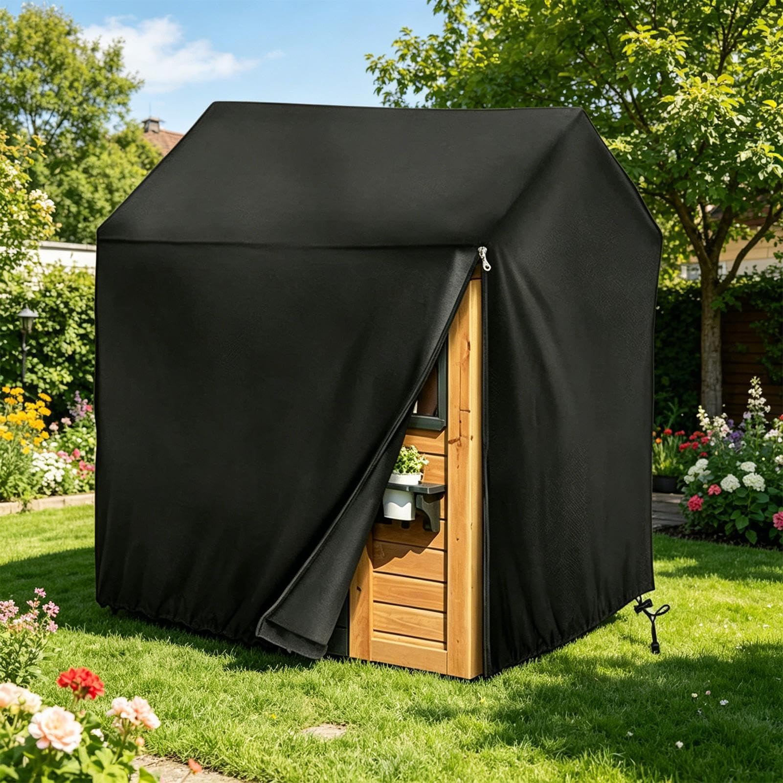 Casetta giochi per esterni, protezione UV, casetta giochi per bambini, per cortile, giardino, terrazza, all'aperto, casa, asilo