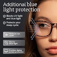 Vista 4 de CCVOO Reading Glasses for Women/Men, Eyeglasses, Blue Light Readers for Women/Men, Computer Eye Glasses, Cheaters