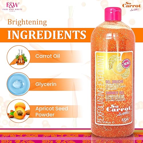 Miniatura 9 de Fair and White, Miss White Gel Exfoliante de Ducha 33.8 fl oz - Formulado para exfoliar la piel, con granada y glicerina