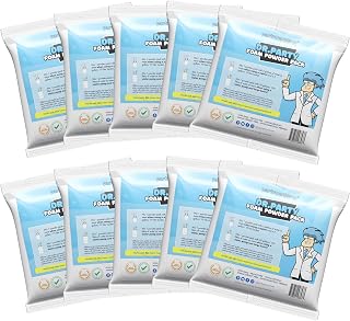 Foam Party Machine Solution - Powder Pack of 10 for Several Hundred Gallons of Foam Solution - Most Trusted Available - Great for Bubble Party Cannons