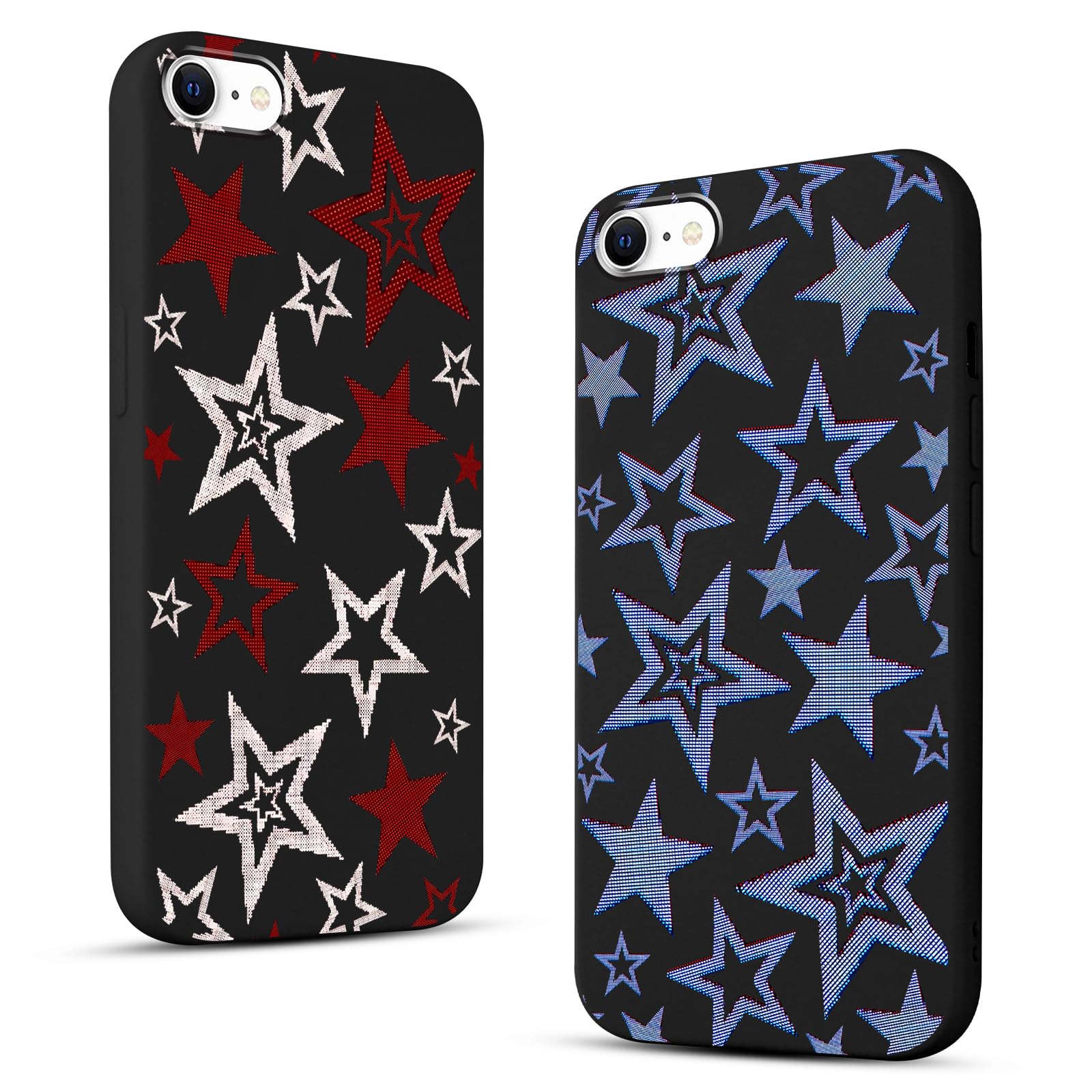 Amazon.com: 2 Pack Cute Star Phone Case for iPhone SE 2022/SE 2020