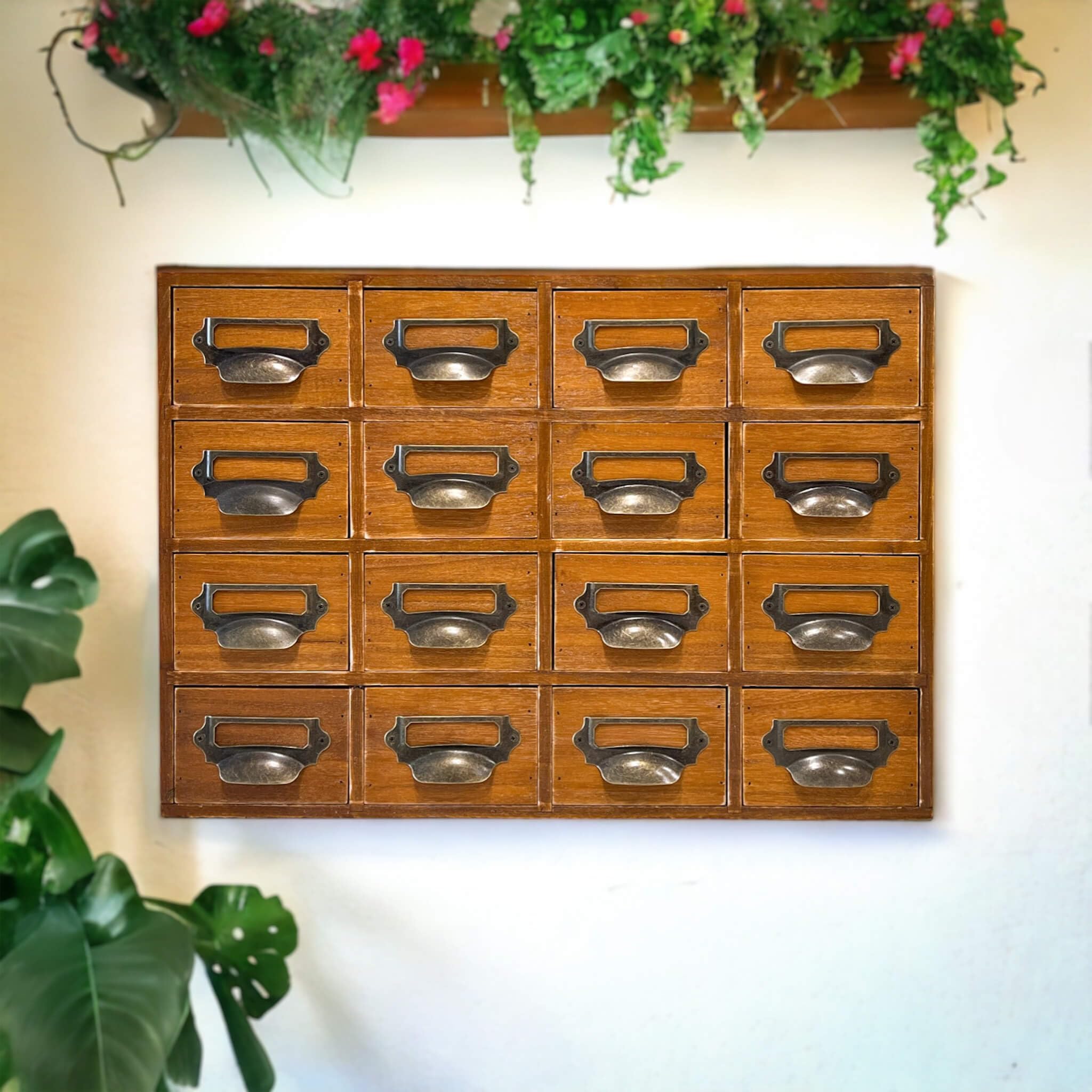Vintage Apothecary with Drawers 16 Drawer