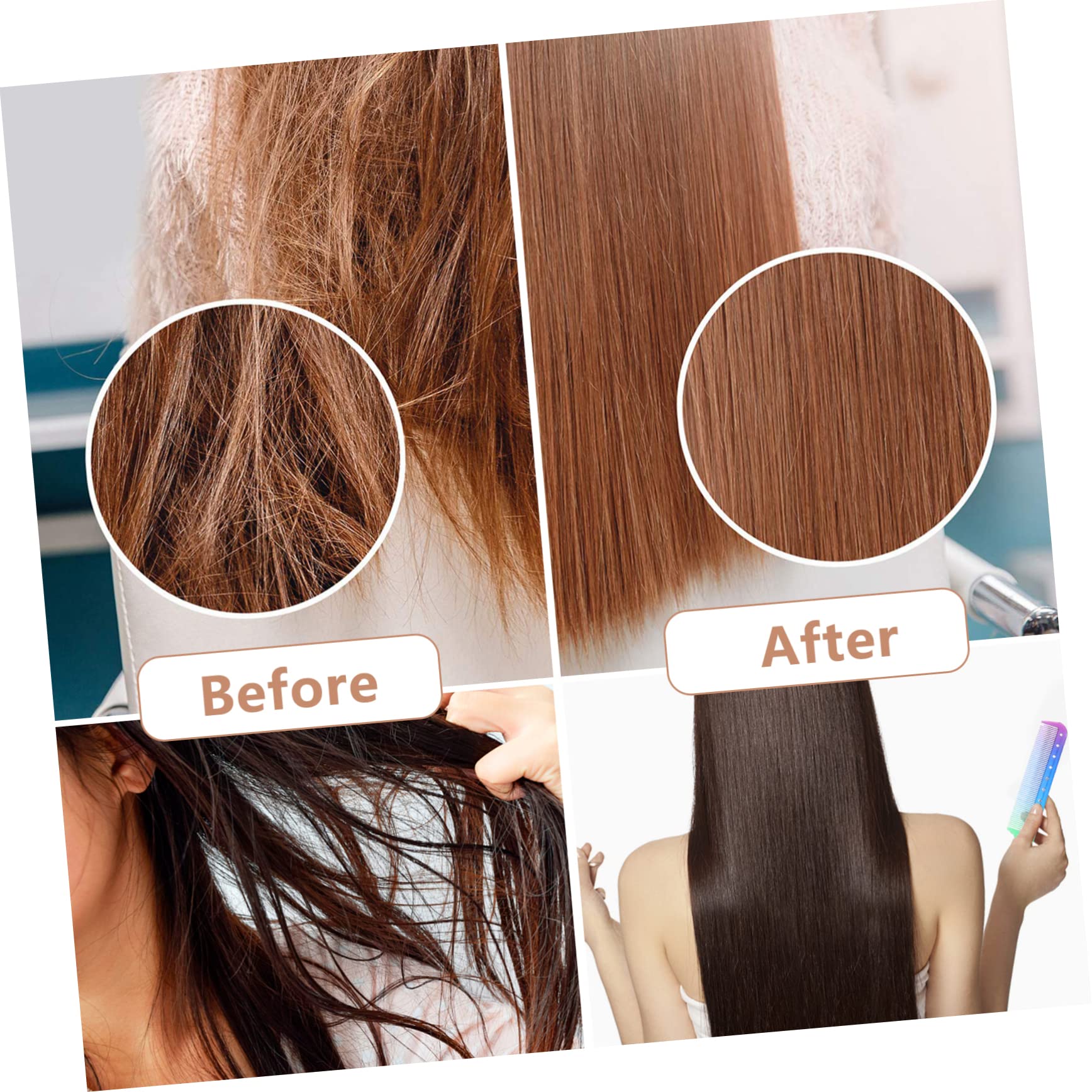 FRCOLOR 9 Piezas peine de peluqueria peine de pelo s de burlas de pelo portátil de estilismo para desenredar de peluquería s de peluquero el plastico