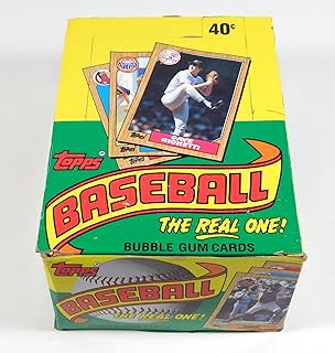 Topps 1987 Baseball Card Wax Pack Box