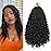 Goddess Box Braids Crochet Hair 12 Inch 8 Packs Pre-looped Bohemian Crochet Boho Box Braids With Curly Ends 3X Crochet Braids for Women Synthetic Braiding Hair (12 inch, 1B)