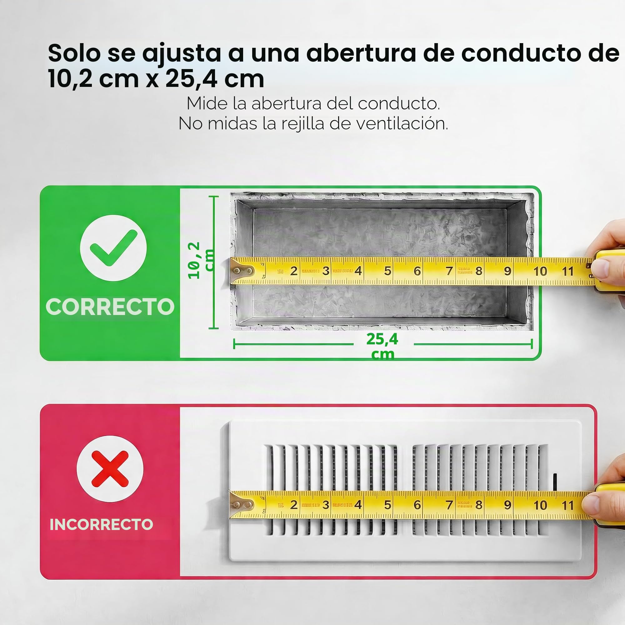 BIOWIND - Ventilador silencioso de registro con 10 velocidades para agujeros de registro de 4" x 10", ventilador inteligente de calefacción y enfriamiento para conductos de aire con control remoto y
