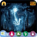 不眠症の緩和：静かな雨と雷のテレビ