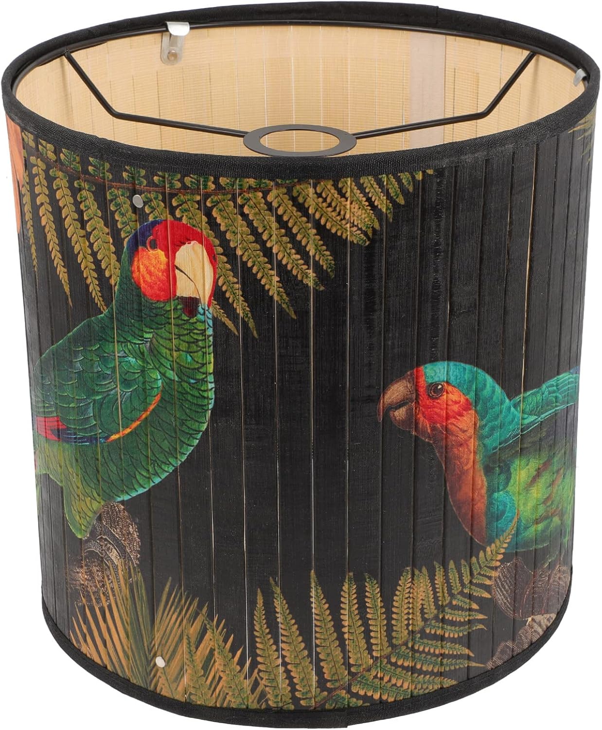 Uonlytech Retro Lampshade 11.81In Decorative Drum Ceiling Lamp Shade with Delicate Pattern for Restaurant Bar Pendant Floor and Table Lamps
