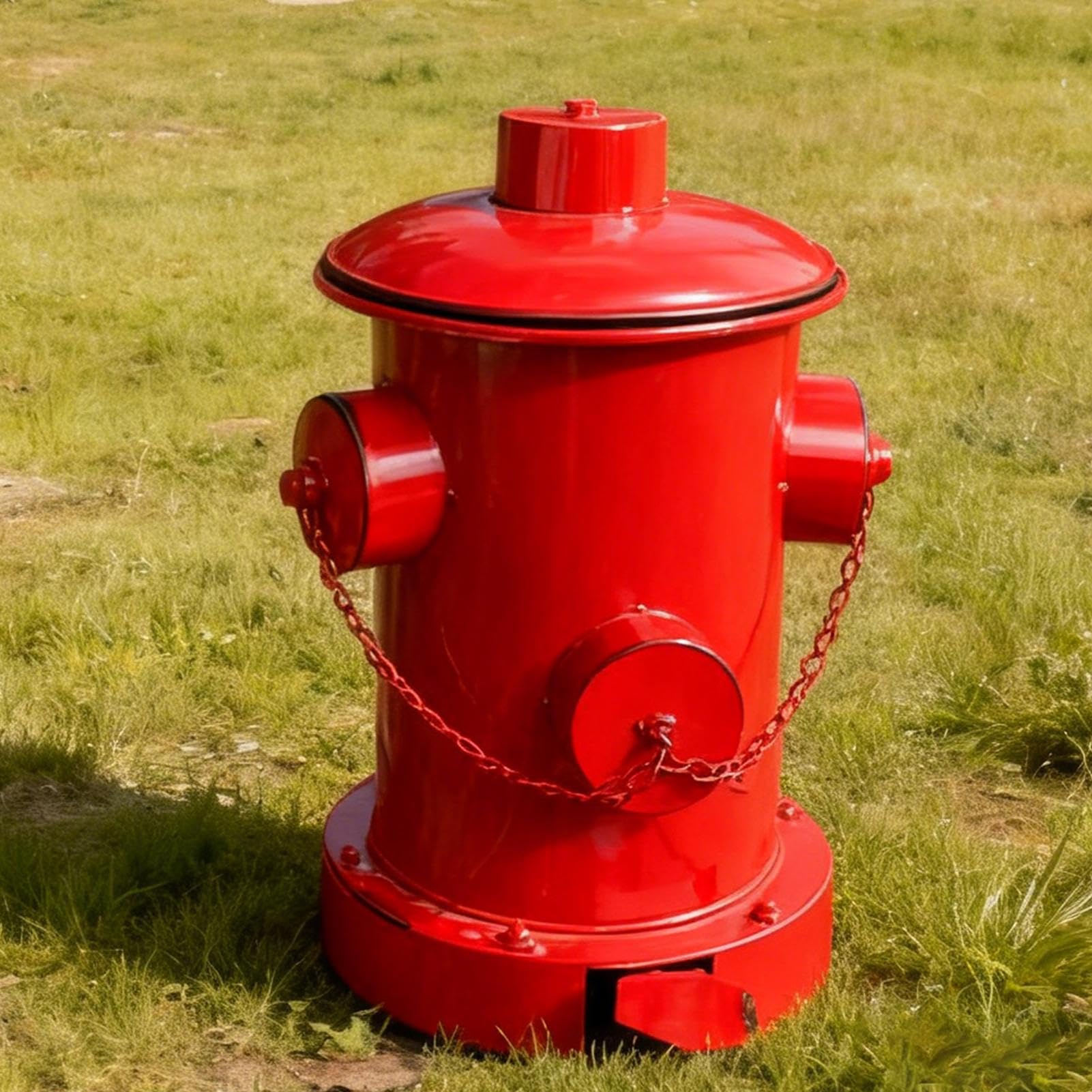 Pattumiera a pedale grande - Pattumiera a forma di idrante antincendio con coperchio, mani libere per la gestione igienica dei rifiuti, adatta per casa, ufficio, auto, camera da, bagno, doccia,