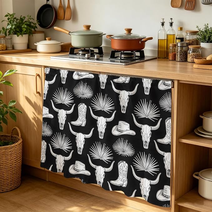 Horror Skulls Cabinet Curtain 35