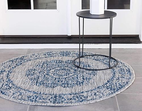 Miniatura 3 de Unique Loom - Alfombra de centro, Polipropileno, azumarfil