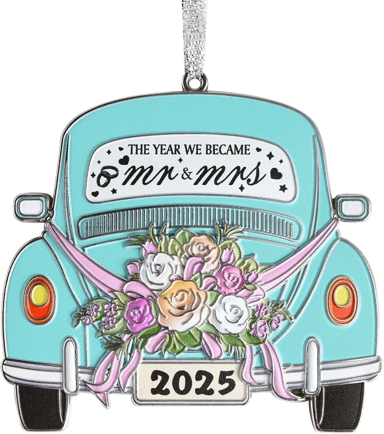 Wedding Gifts for Couples 2026, Mr and Mrs Gifts for Women, Wedding Gift Ideas for Newly Wed Couple, Bride, Bridal Shower, Future Mr & Mrs - Just Married Metal Hanging Ornament 2026
