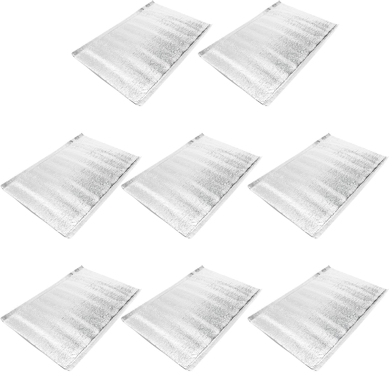 jojofuny Disposable and Aluminum Foil Thermal Insulation Bags 20pcs for Food-keeping, Lightweight Thick Foil Pouches Food Preservation for Daily Travel Use