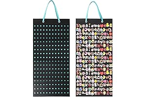 JUXYES Shoe Charms Organizer: Wall-Mounted Storage Solution for Croc Charm Collections