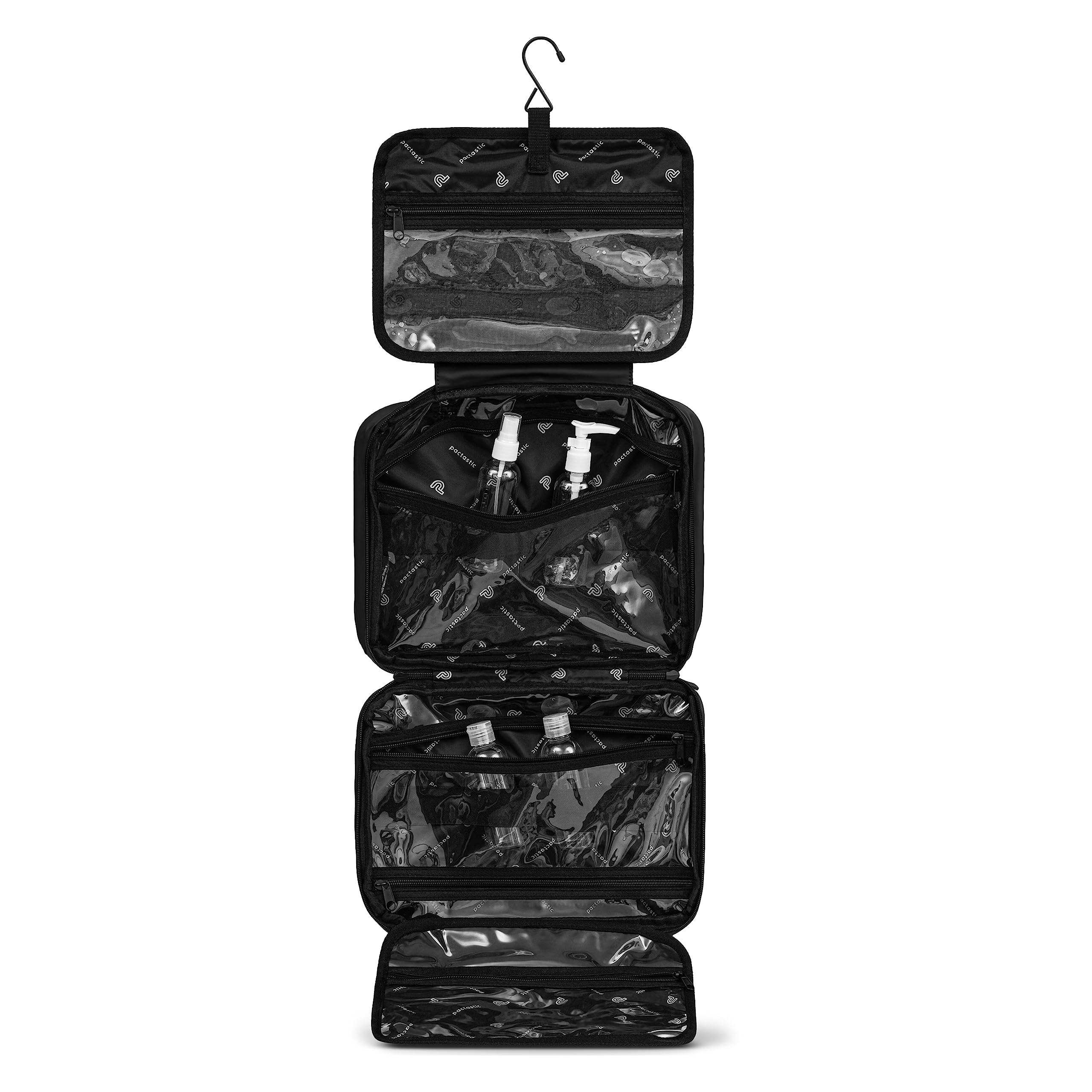 Pactastic Neceser 3D, Negro, Beauty-Tasche XL, Neceser