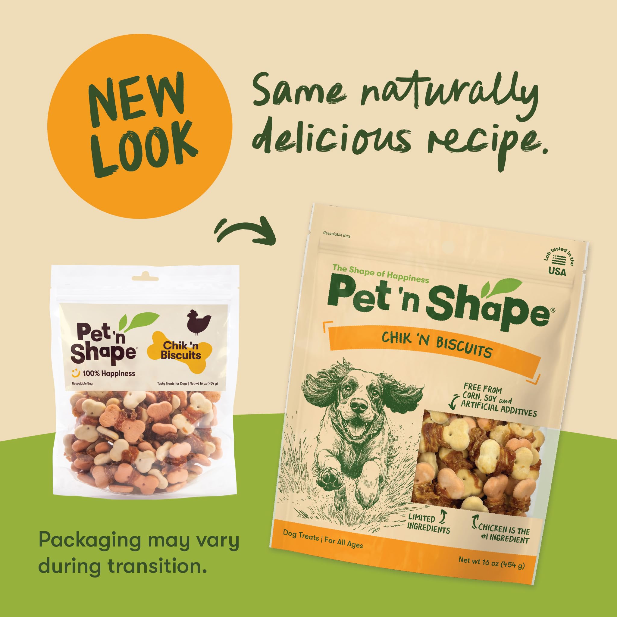 'n' n 'Chik Galletas Naturales de Forma de Mascota Perro Treats