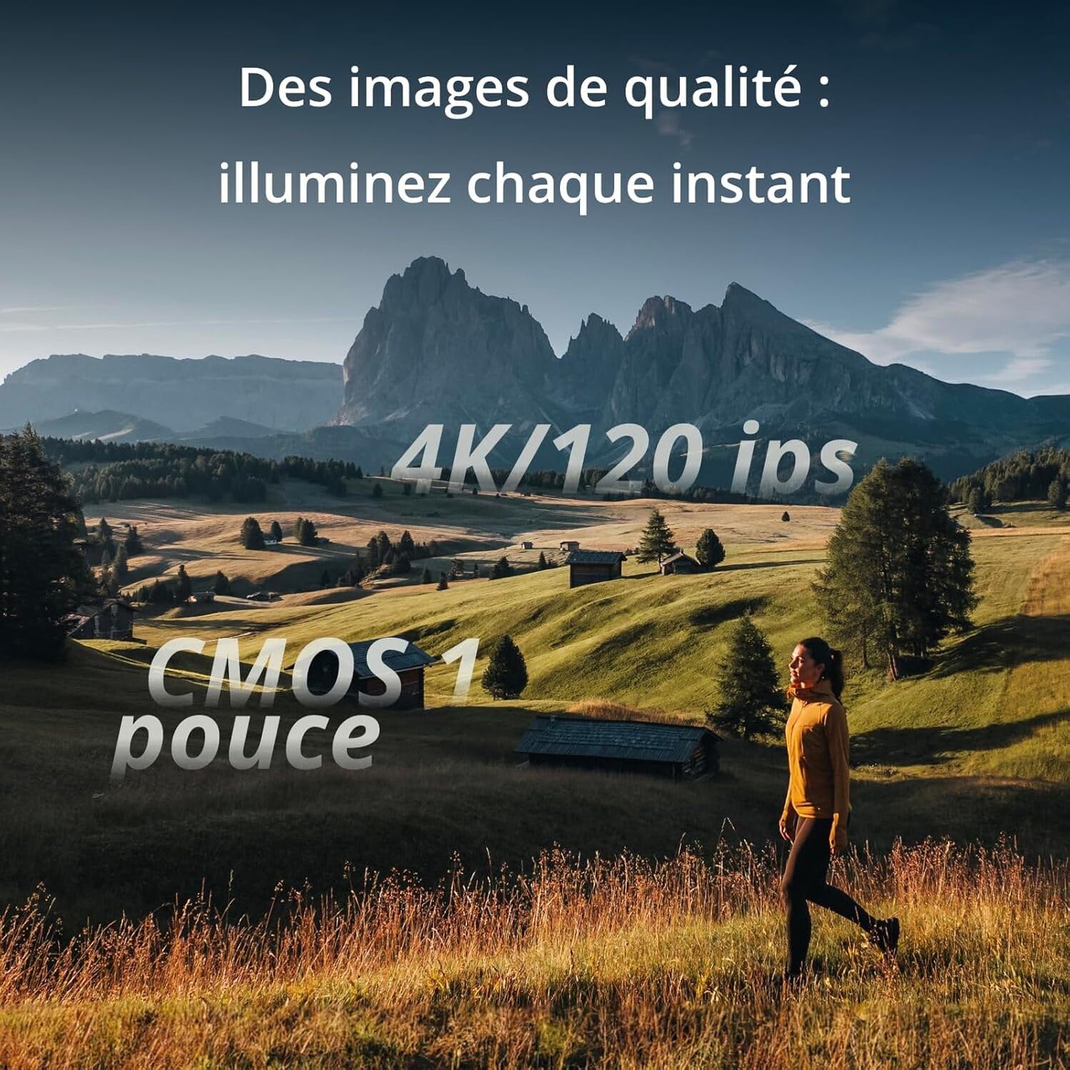 Bundle DJI Osmo Pocket 3 Créateur, Vlogging CMOS 1'' et Vidéo 4K/120 ips