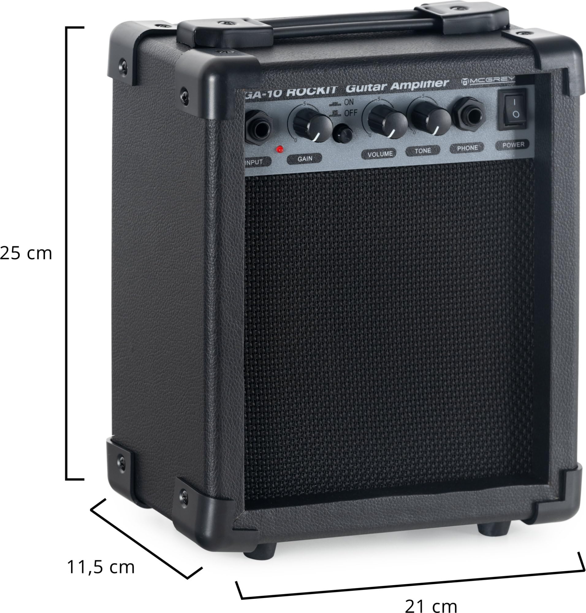 McGrey Rockit Chitarra Elettrica ST Set Completo White, Finitura bianca | Chitarra elettrica McGrey Rockit ST-Style, 3 pickup single-coil, Selettore a 5 vie, 1 controllo volume/ 2 toni, Leva tremolo