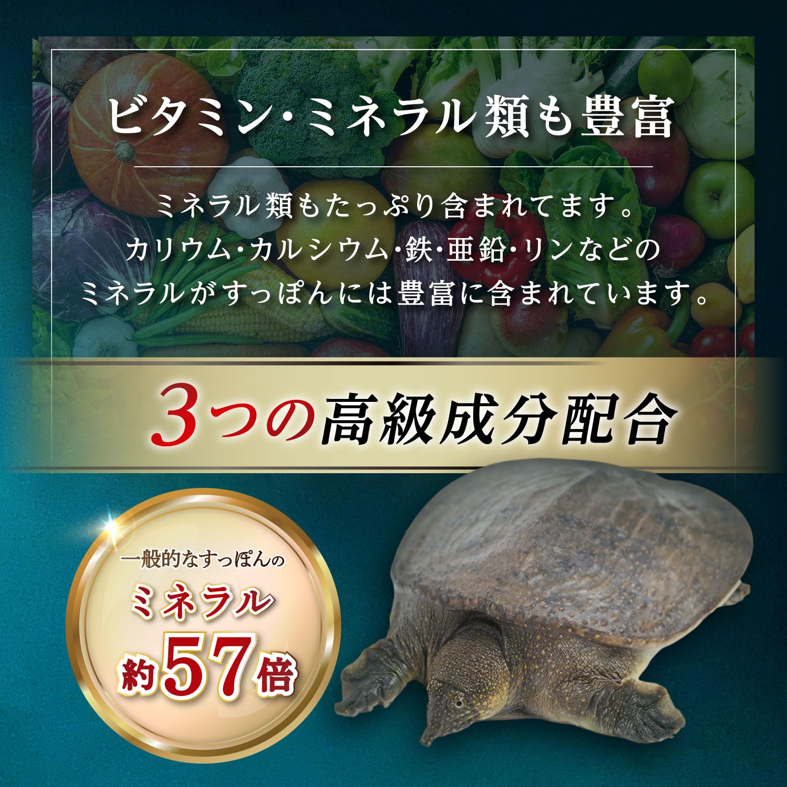 Amazon | 【 兜すっぽん 】 10500プレミアム 30粒 fine base ミネラル 
