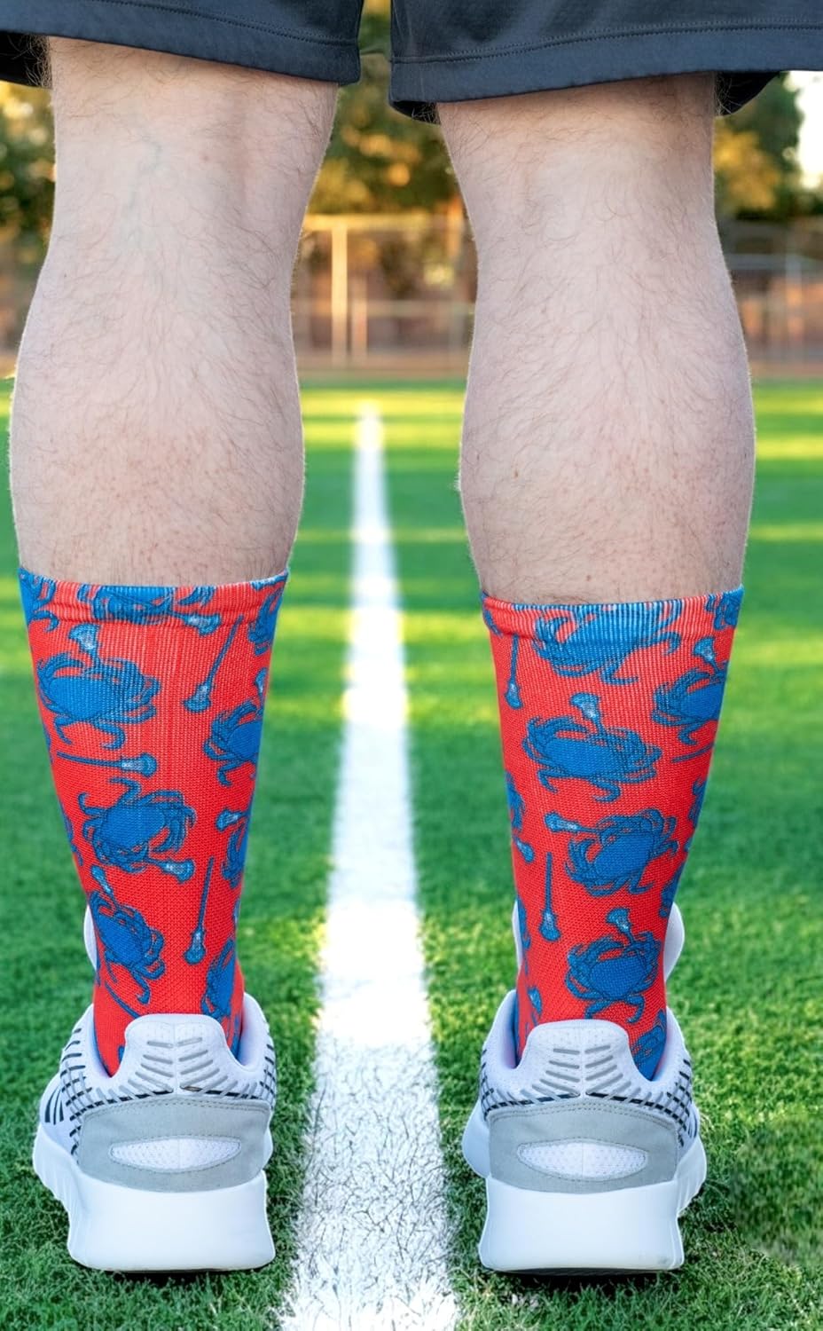ChalkTalkSPORTS Lacrosse Performance Mid-Calf Socks - Multiple Designs - Graphic Flex Lacrosse Socks - Youth and Adult - Image 2