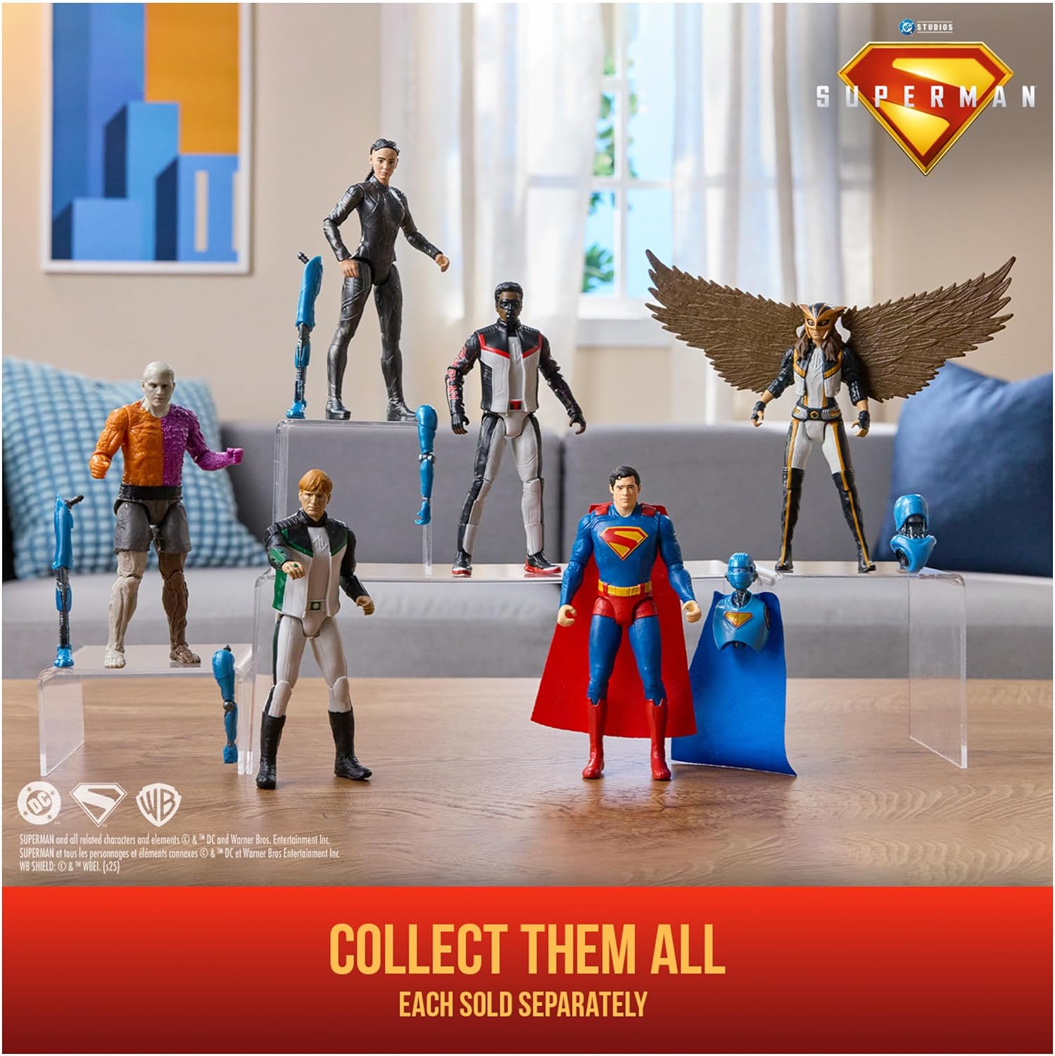 DC Comics, Superman, The Engineer, 6-Inch Action Figure, Authentic Superman Movie Styling, Super Heroes Kids Toys for Boys and Girls Ages 4 and Up