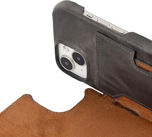 Miniatura 7 de Venito Funda tipo cartera para iPhone 15 con tarjetero y bloqueo RFID, funda de cuero para teléfono, funda desmontable de 6.1 pulgadas, Florencia