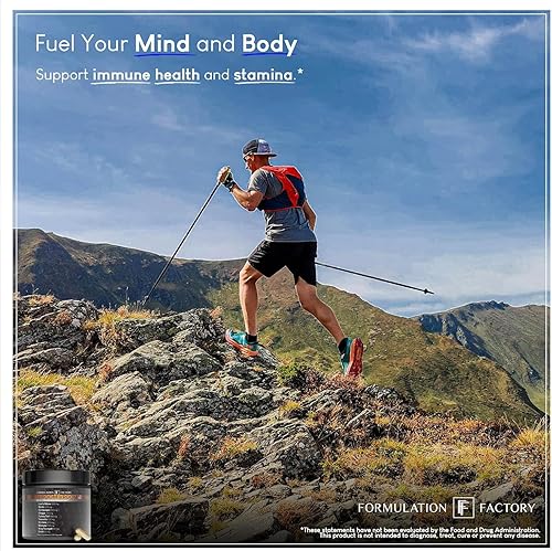 Miniatura 5 de Formulation Factory Shroom Vroom Suplemento de hongos 10 en 1, melena de león, reishi, cordyceps, chaga, cola de pavo, tremella, shiitake, maitake,